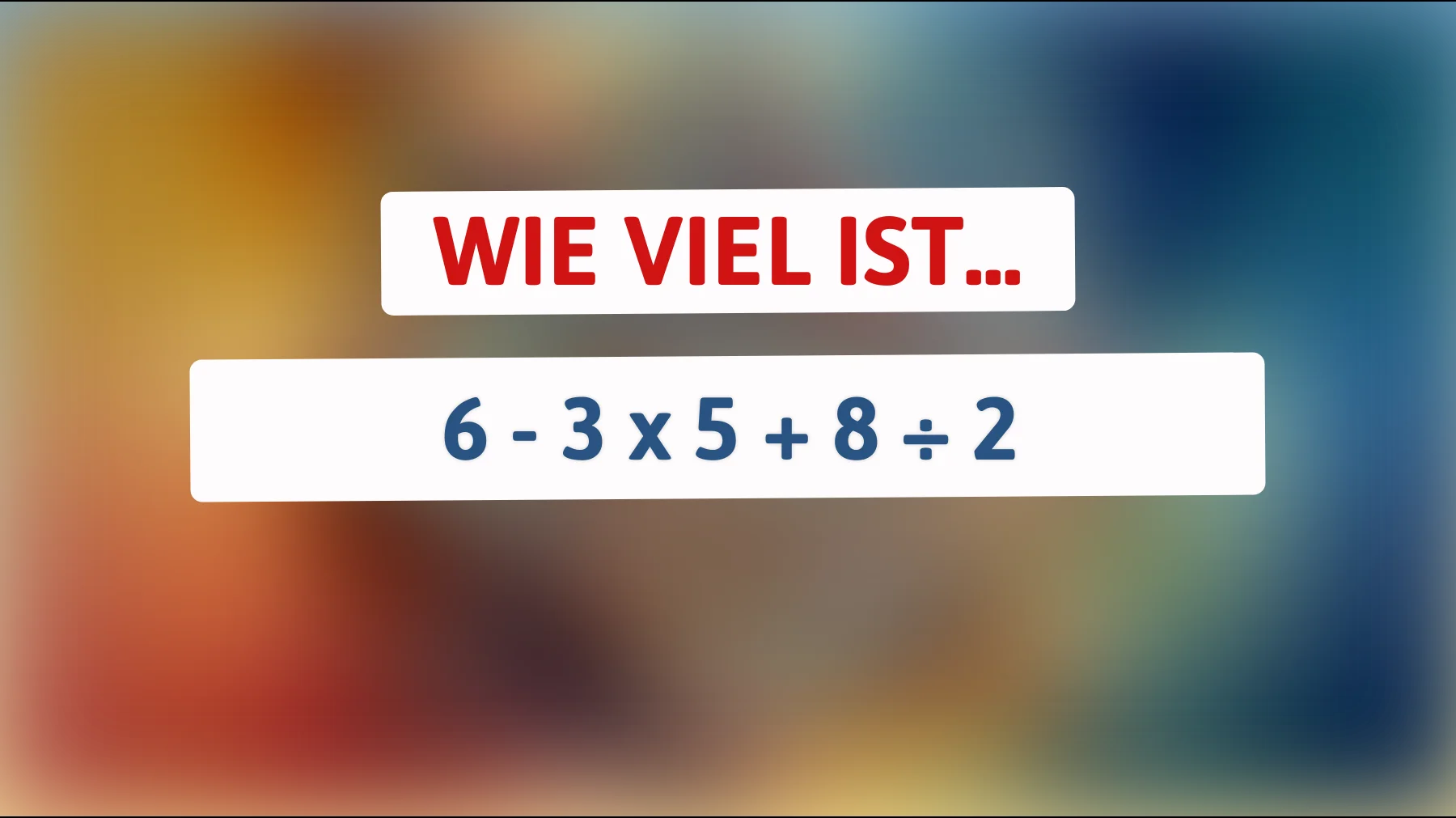 Diese Rechnung bringt selbst Mathegenies ins Schwitzen: Kannst du die Lösung herausfinden?"