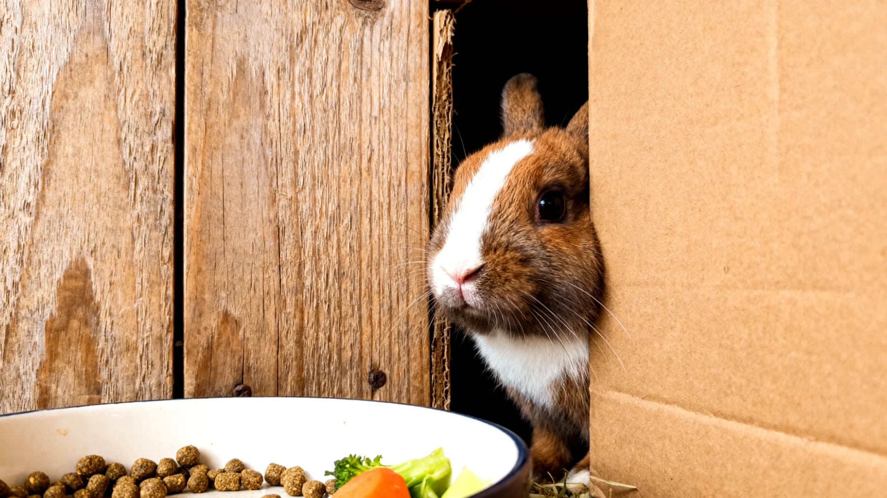 Neuangeschaffte Kaninchen zeigen in den ersten Tagen nach der Adoption Scheu und Angst, verstecken sich häufig und verweigern teilweise die Nahrungsaufnahme, was die Eingewöhnung erschwert und bei Haltern Unsicherheit über das richtige Vorgehen auslöst"