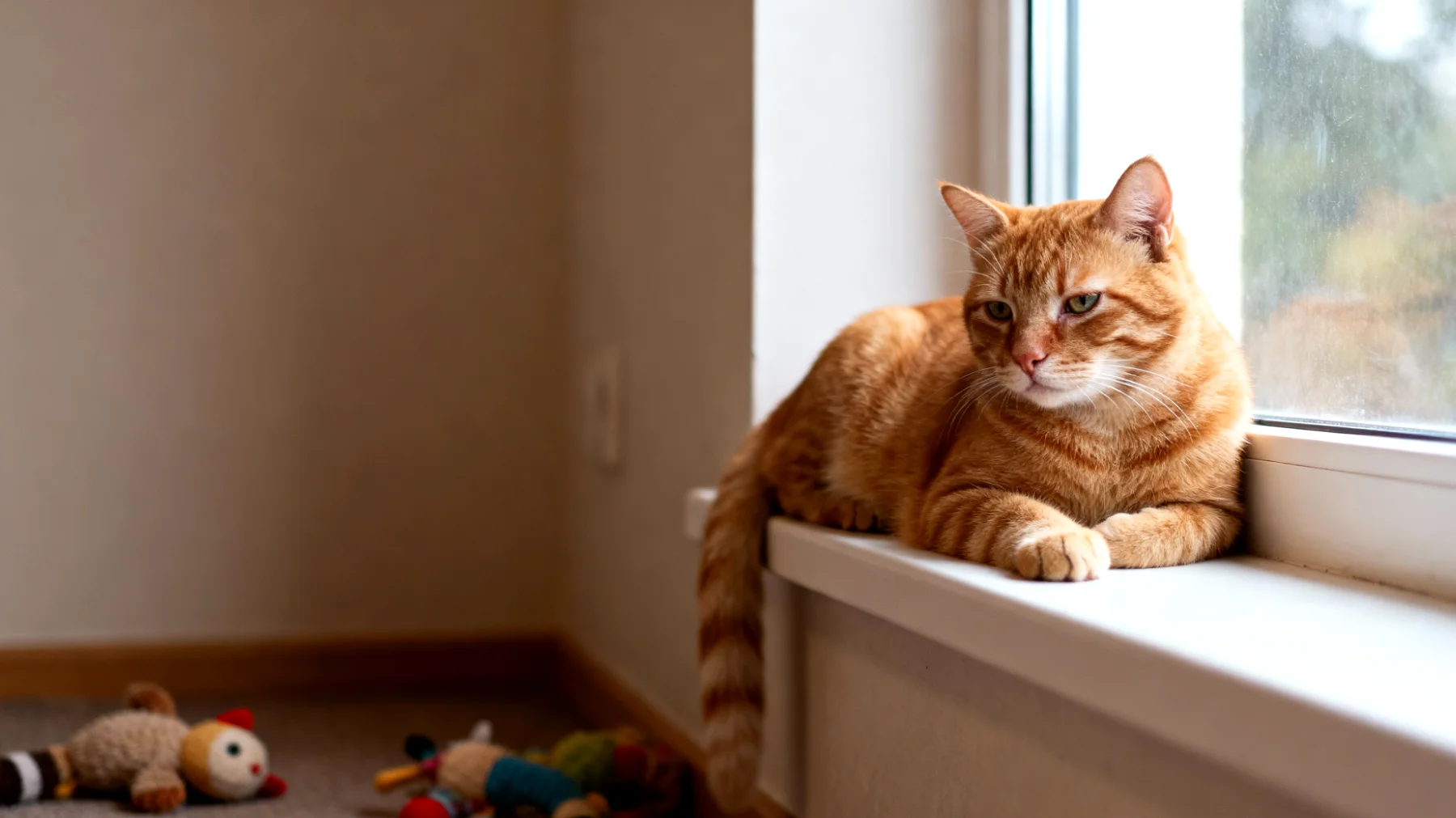 Viele Katzen in Wohnungshaltung leiden unter Langeweile und Unterforderung, was zu Verhaltensproblemen, Übergewicht und Frustration führen kann, da ihnen natürliche Jagd- und Erkundungsmöglichkeiten fehlen."